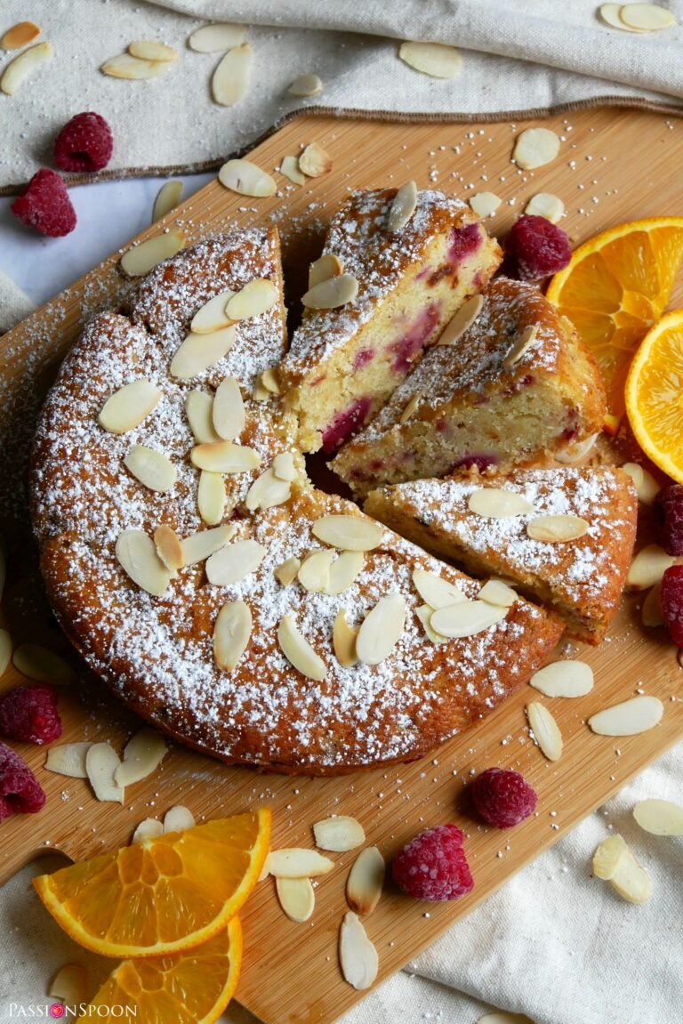 Raspberry orange cake - PassionSpoon